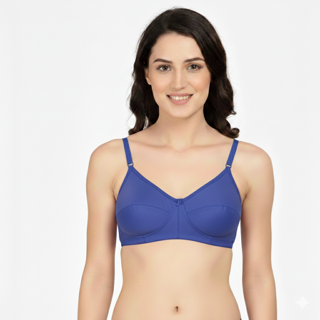 GBROS Women's Cotton Non-Padded Everyday Bra Pack of 10 | Soft, Breathable, Wire-Free, Full Coverage, Comfortable Daily Wear Bra - Image 3