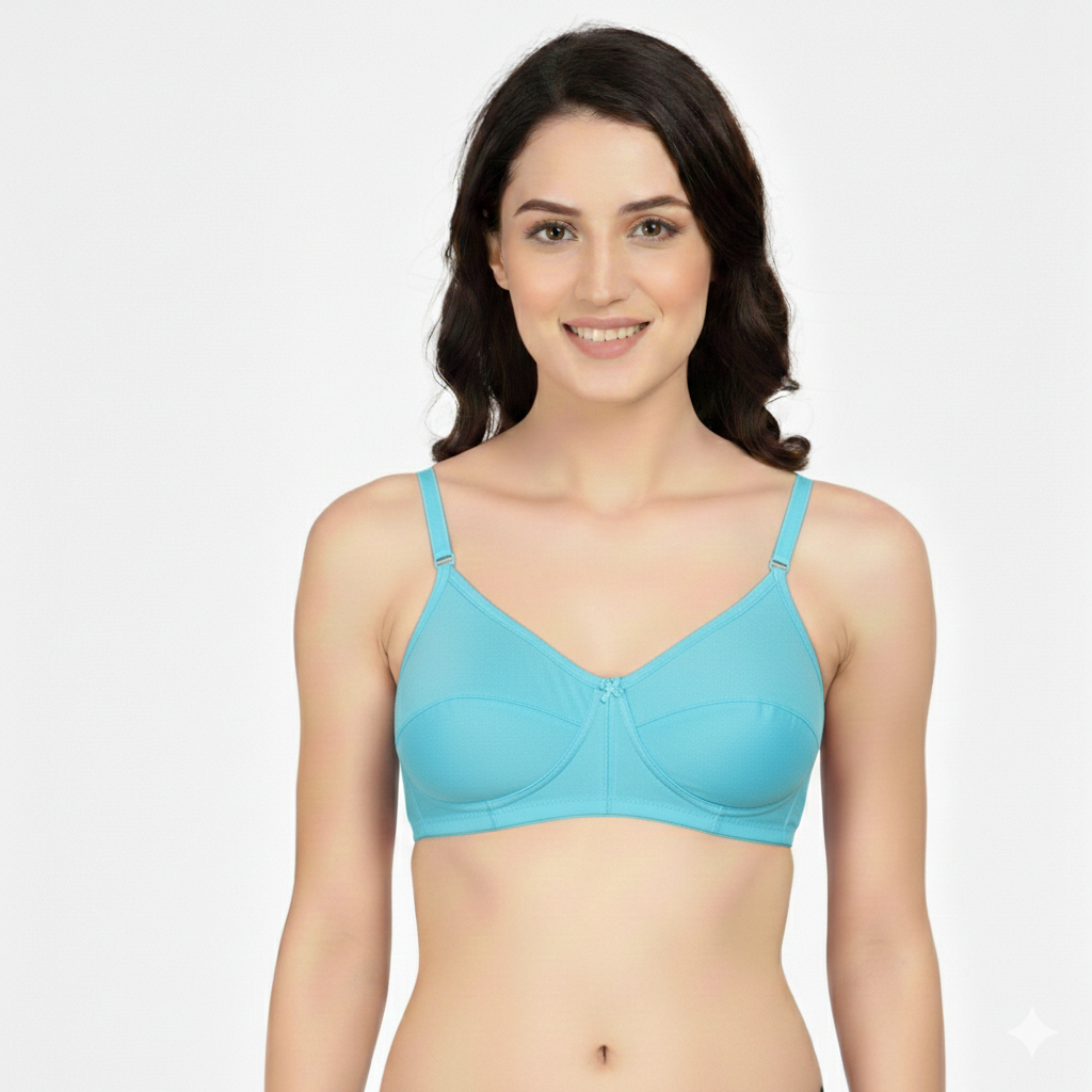 GBROS Women's Cotton Non-Padded Everyday Bra Pack of 10 | Soft, Breathable, Wire-Free, Full Coverage, Comfortable Daily Wear Bra - Image 4