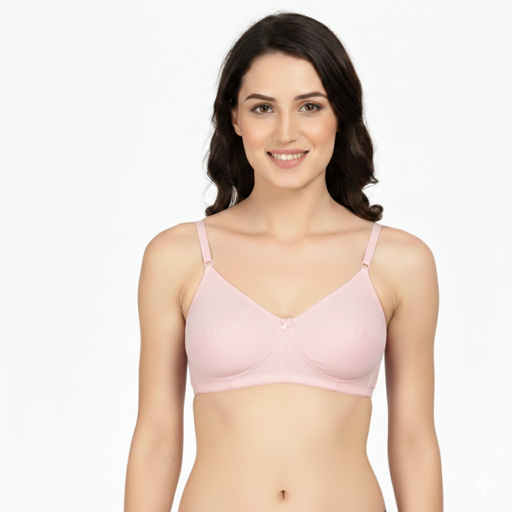 GBROS Women's Cotton Non-Padded Everyday Bra Pack of 10 | Soft, Breathable, Wire-Free, Full Coverage, Comfortable Daily Wear Bra - Image 6