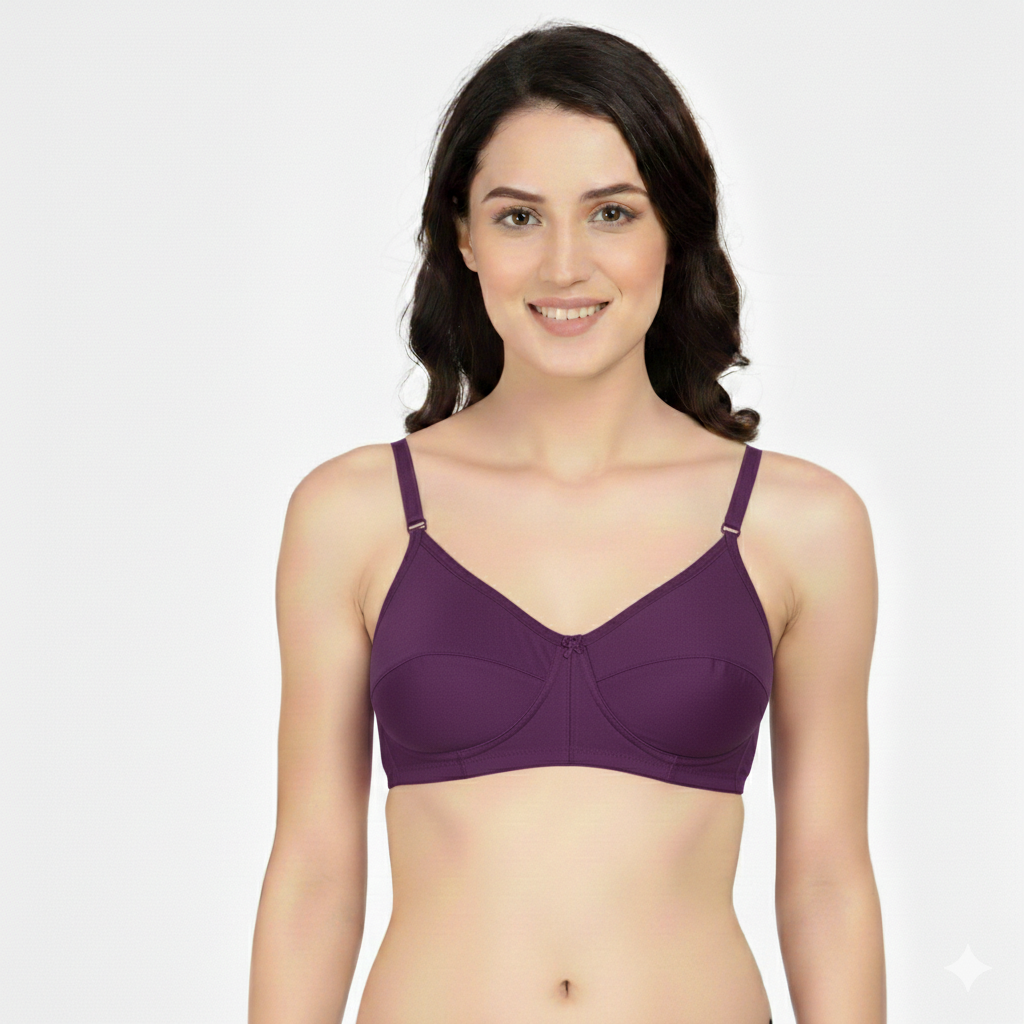 GBROS Women's Cotton Non-Padded Everyday Bra Pack of 10 | Soft, Breathable, Wire-Free, Full Coverage, Comfortable Daily Wear Bra - Image 7