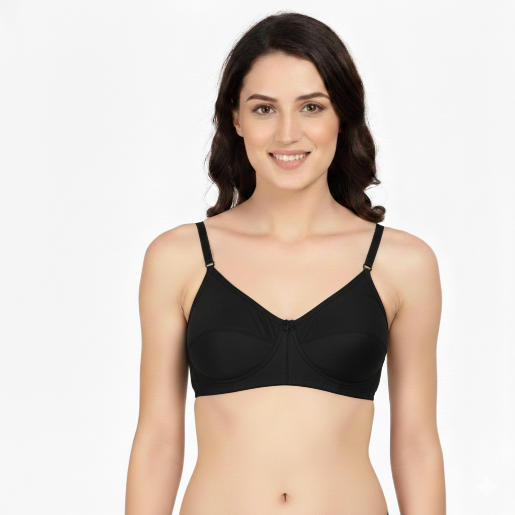 GBROS Women's Cotton Non-Padded Everyday Bra Pack of 10 | Soft, Breathable, Wire-Free, Full Coverage, Comfortable Daily Wear Bra - Image 2