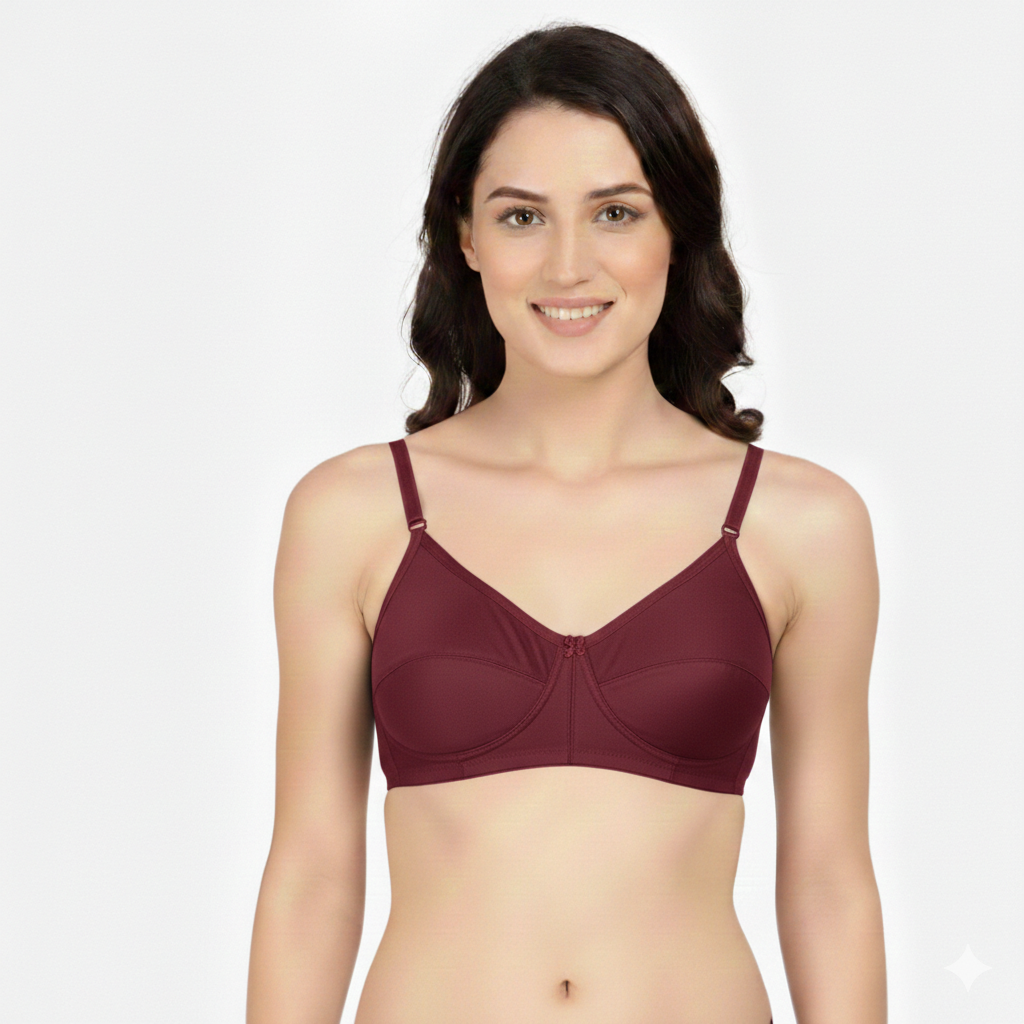 GBROS Women's Cotton Non-Padded Everyday Bra Pack of 10 | Soft, Breathable, Wire-Free, Full Coverage, Comfortable Daily Wear Bra - Image 8
