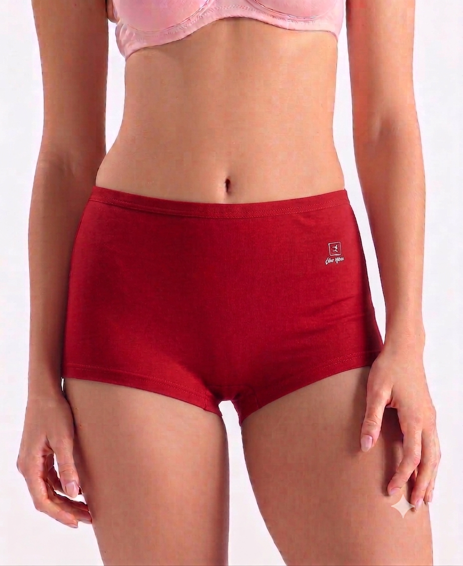 Women’s Boyleg Panty Pack of 5 | Comfortable Boyshort Underwear for Women | Full Coverage Ladies Panties for Daily Wear | Soft & Stretchable Women’s Innerwear - Image 3